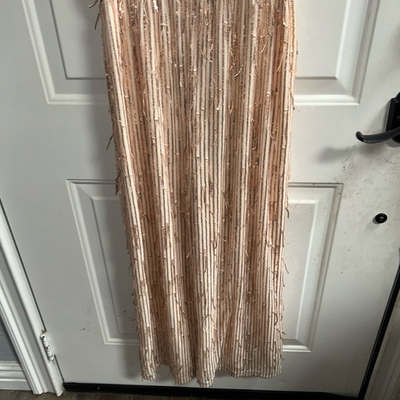 new Habitual Kids Girls' Puff Sleeve Fringe Sequin Jumpsuit - Big Kid Sz 16 - Picture 15 of 16